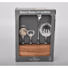 Better Homes & Gardens 5-Piece Stainless Steel Bar Tool Set in Wooden Block