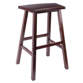 Katashi Fan Shape Bar Stool; Walnut