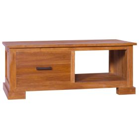 TV Stand 35.4"x19.7"x14.6" Solid Wood Teak