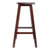 Katashi Fan Shape Bar Stool; Walnut