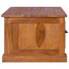 TV Stand 35.4"x19.7"x14.6" Solid Wood Teak