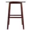 Katashi Fan Shape Bar Stool; Walnut