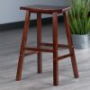 Katashi Fan Shape Bar Stool; Walnut