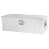 30 Inch Heavy Duty Silver Aluminum 5 Bar Tread Tool long Box Truck Pickup Trailer Toolbox Underbody Storage+Lock+Keys (30.1"Ã—12.8"Ã—10.4")