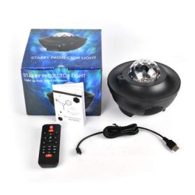 USB Control Music Player LED Night Light (Option: Black 2pcs)