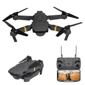 E58 Drone 1080P HD Camera WiFi Collapsible RC Quadcopter Helicopter Toy (Color: E58 Black 1 Battery)