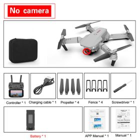 New E88 Pro Drone 4k HD Dual Camera Visual Positioning 1080P WiFi fpv drone height preservation rc quadcopter (Color: No camera)