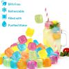 60/90pcs Square/Fruit Shaped Reusable Ice Cubes Plastic Multicolour Ice Cube Picnic Keep Drink Cool Physical Cool Party Bar Tool