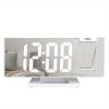 1pc Digital Alarm Clock; Digital Clock For Bedroom With Large LED Screen