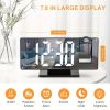 1pc Digital Alarm Clock; Digital Clock For Bedroom With Large LED Screen