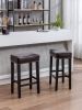 Backless Bar Stools, 2-Pcs Set