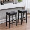 Backless Bar Stools, 2-Pcs Set