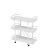 Drinks Trolley Cart with Rolling Wheels Hotel Serving Cart with Wine and Glass Holders Bar Carts