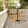 Patio Wood Bar Stools Set of 2/4